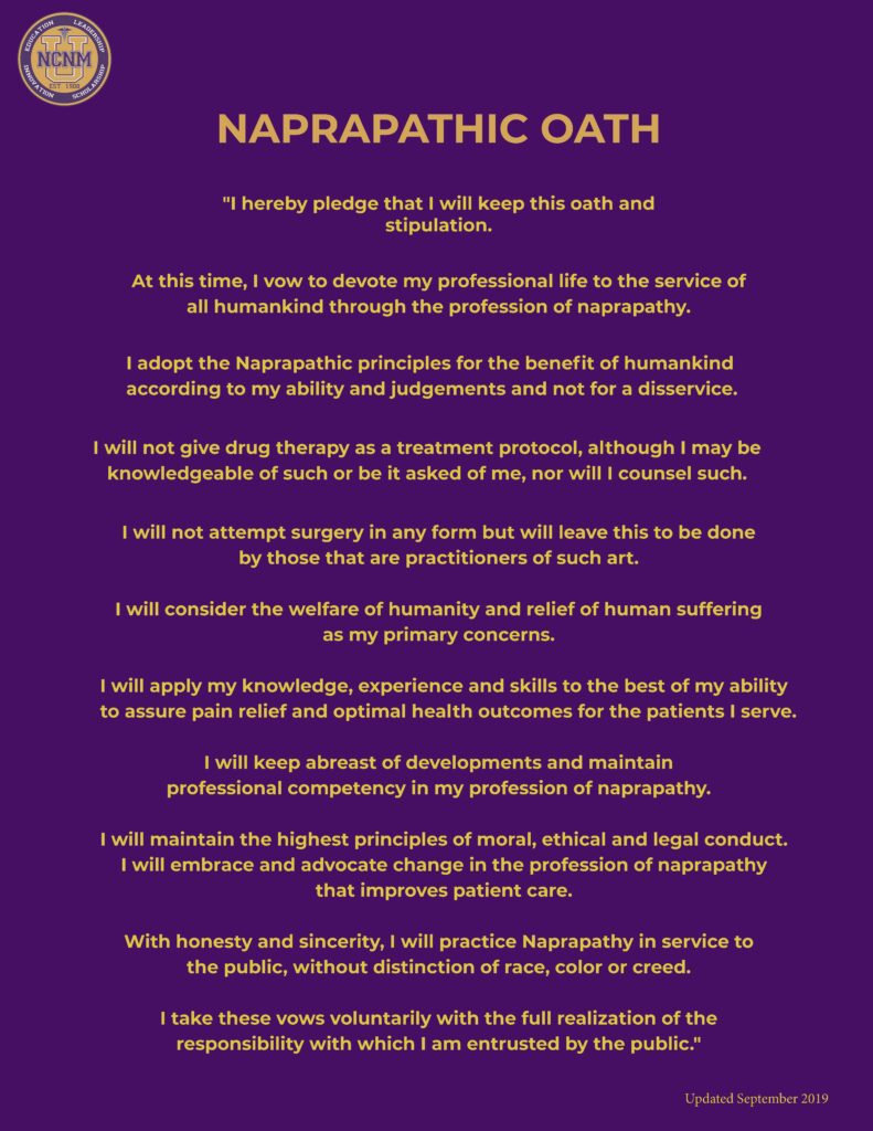 naprapathic oath